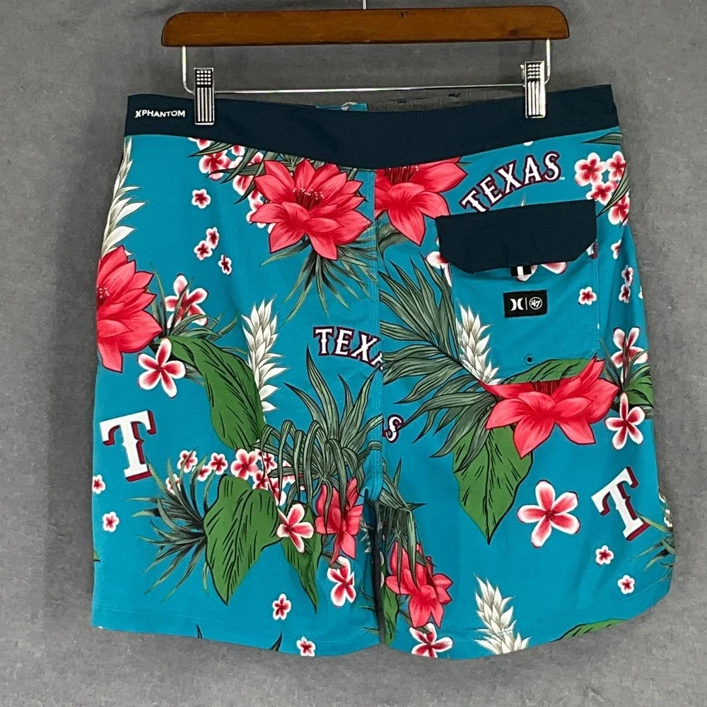 Hurley Phantom Board Shorts Men's 32 Floral‎ Print Texas Longhorns Swim Trunks